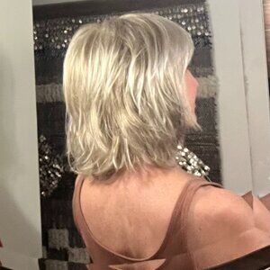 Henry Margu Paige Synthetic Wig in 10/613 Light Ash Blonde with Platinum Blonde
